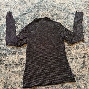 Divided Black and White Patterned Top